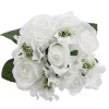 Artificial Mixed Bouquet Rose and Hydrangea Floral Arrangement