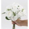 Artificial Mixed Bouquet Rose and Hydrangea Floral Arrangement