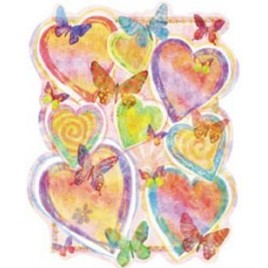 Pastel Hearts Wall Decal