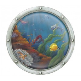 Porthole Number 2 Accent Mural Wall Mural